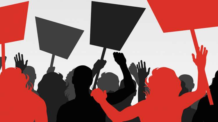 Banner for the Radical Voices exhibition